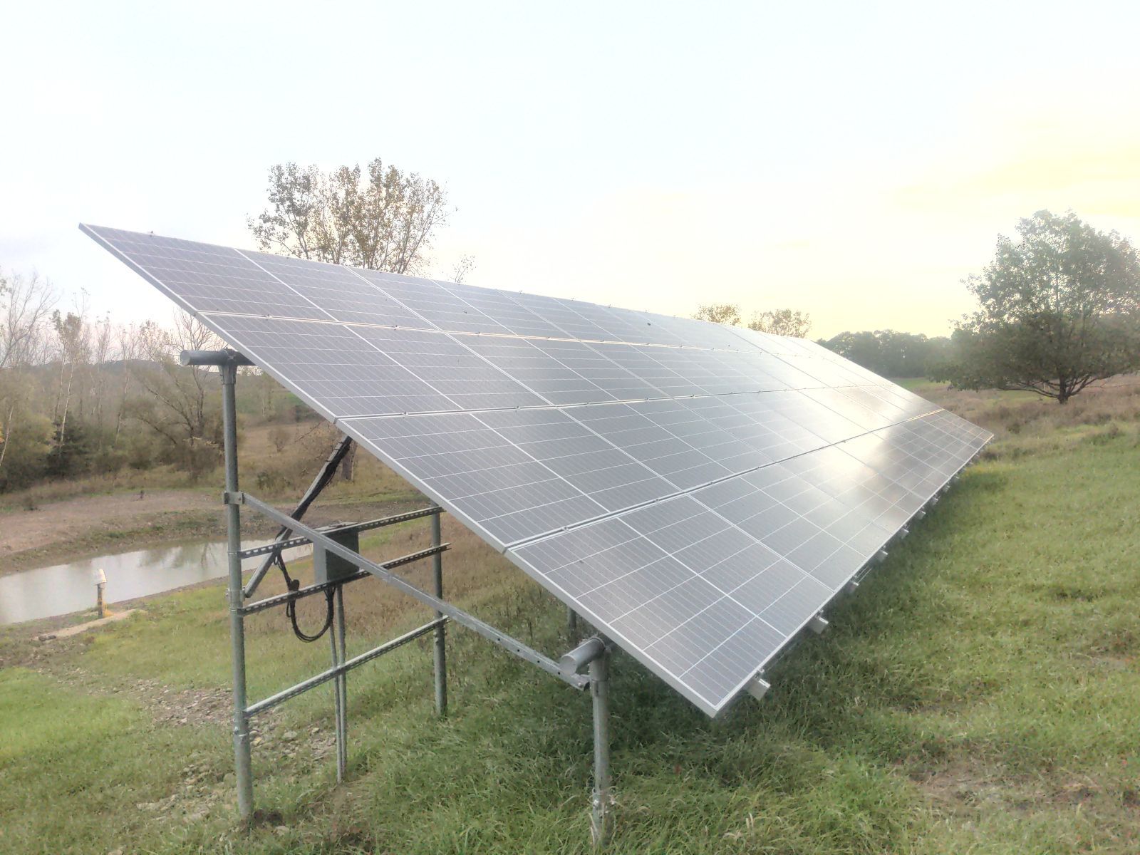 An image of a ground mounted solar array